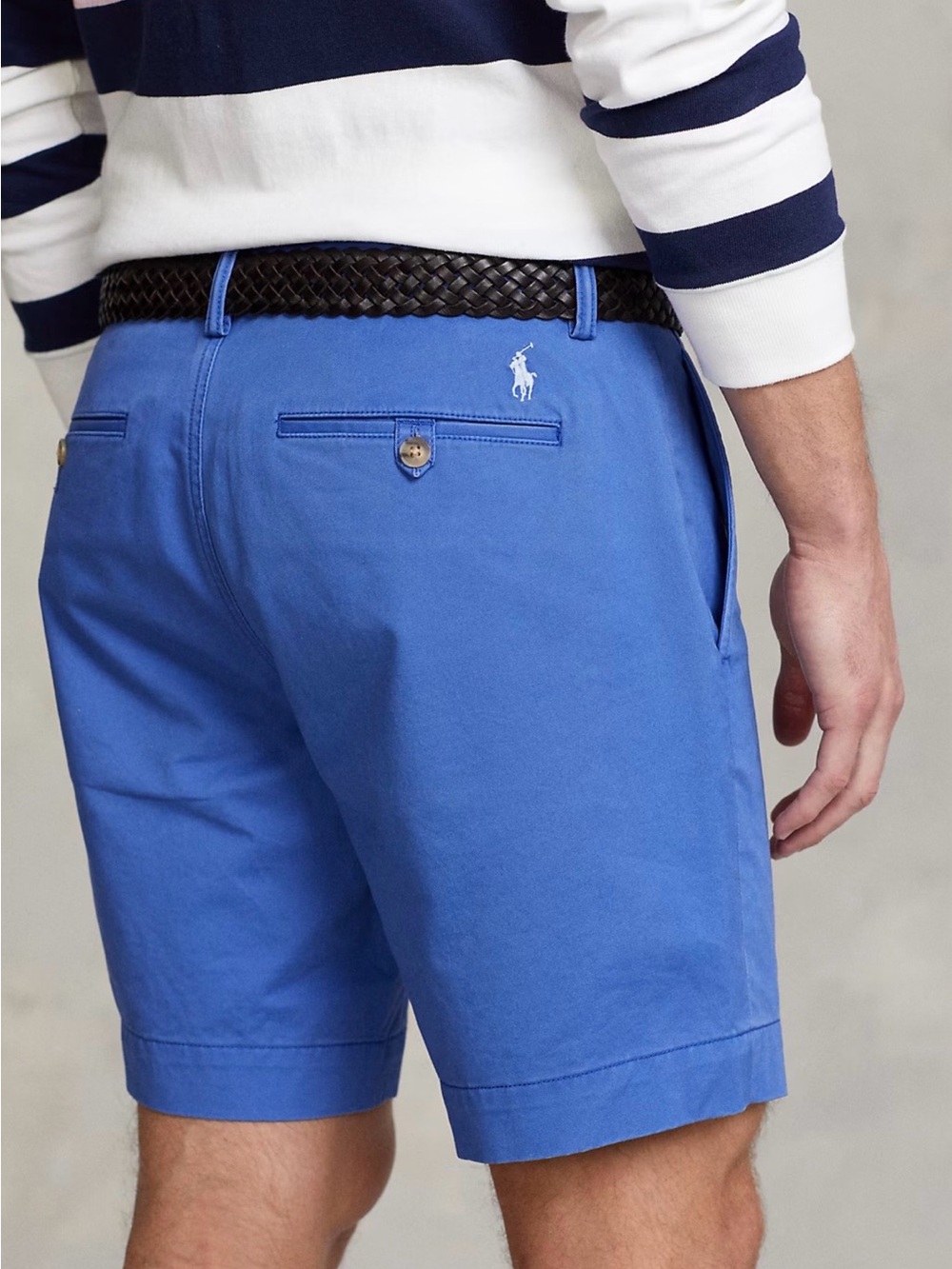 Polo Ralph Lauren Classic Fit Chino Shorts Blue Size 32 NWT